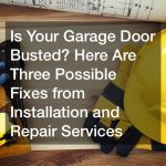 Garage door repair services
