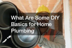 What Are Some DIY Basics for Home Plumbing