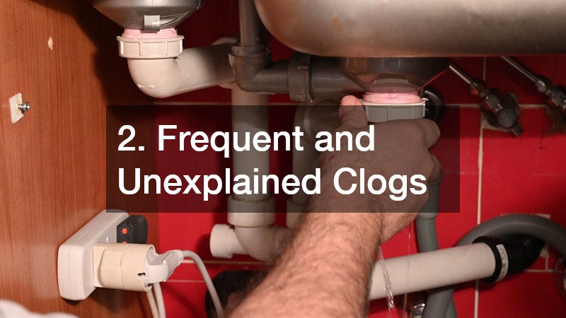 a clogged drain