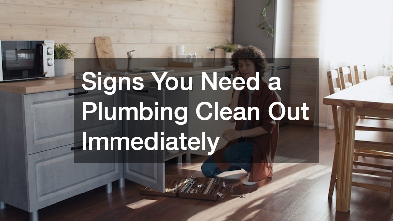 a homeowner calling for help with her plumbing issue